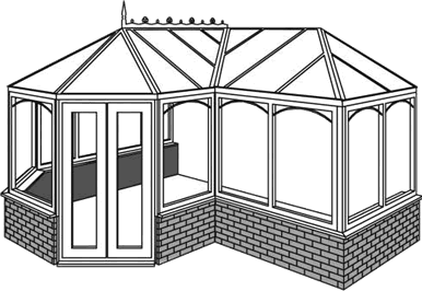 P Shape Conservatory